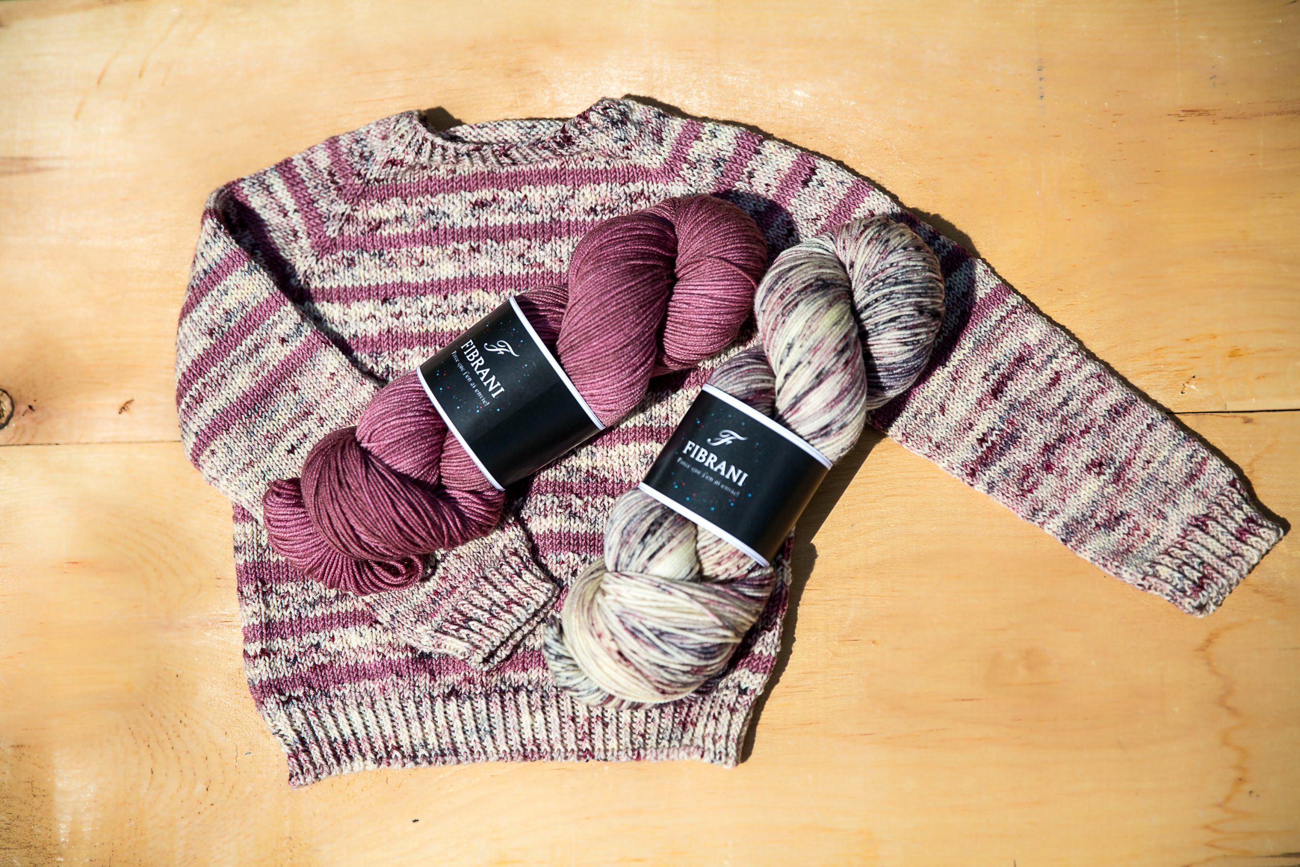 idées tricots, chandail enfant, laine mérinos Fibrani