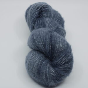 Fibrani wool. Base Cloud colour grey blueColours: Steel strand