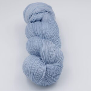 Emi, wool 80% merino and 20% silk, blue, colour Glacier.