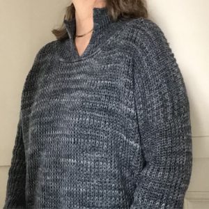 kit prêt à tricoter:Medvind par Elsebeth Judith réalisé sur la base Alina de Fibrani