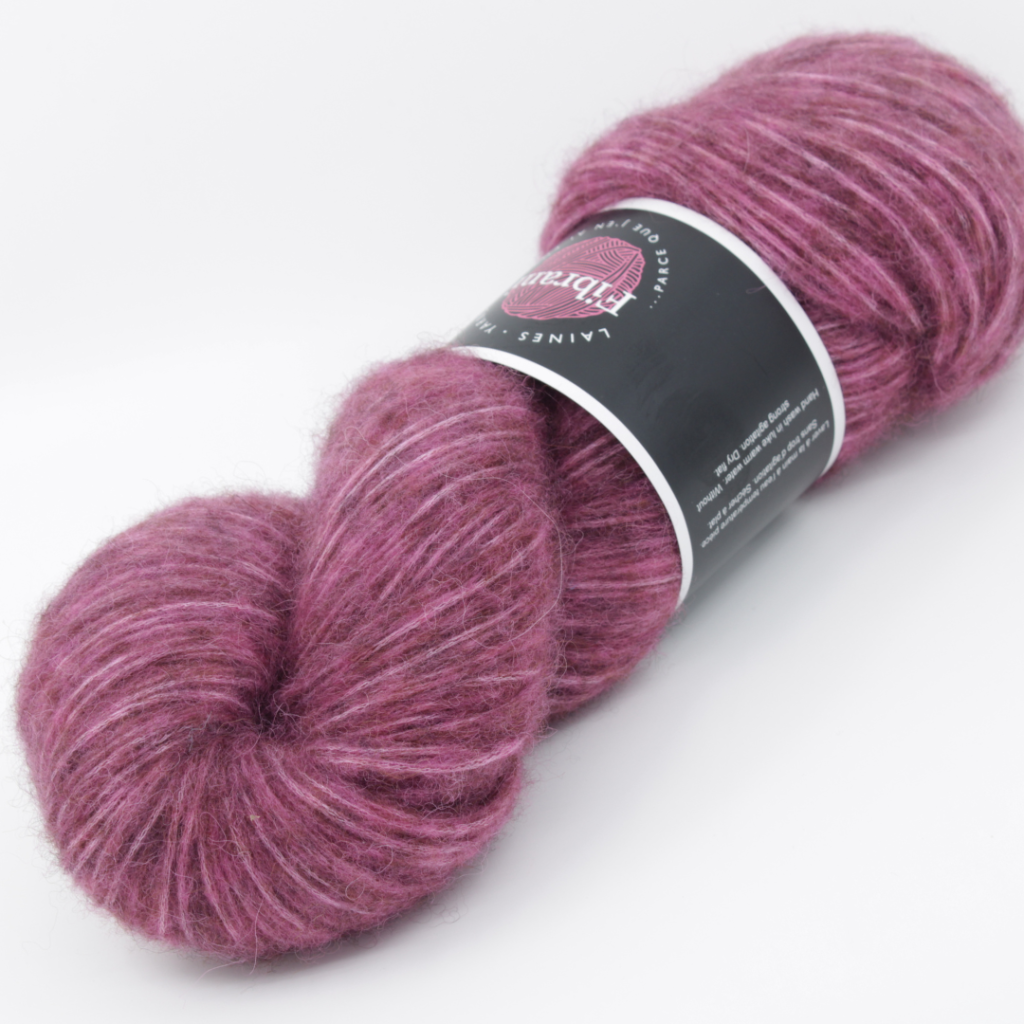 Laine Fibrani -Base Aurora,51% Bébé alpaga et 49% coton ,couleur: rose. Coloris: Gloria2.0.