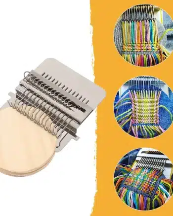 Small darning loom, for repairing socks or adding decorations to our knits.
